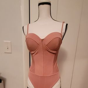 Blush color bodysuit sz sm